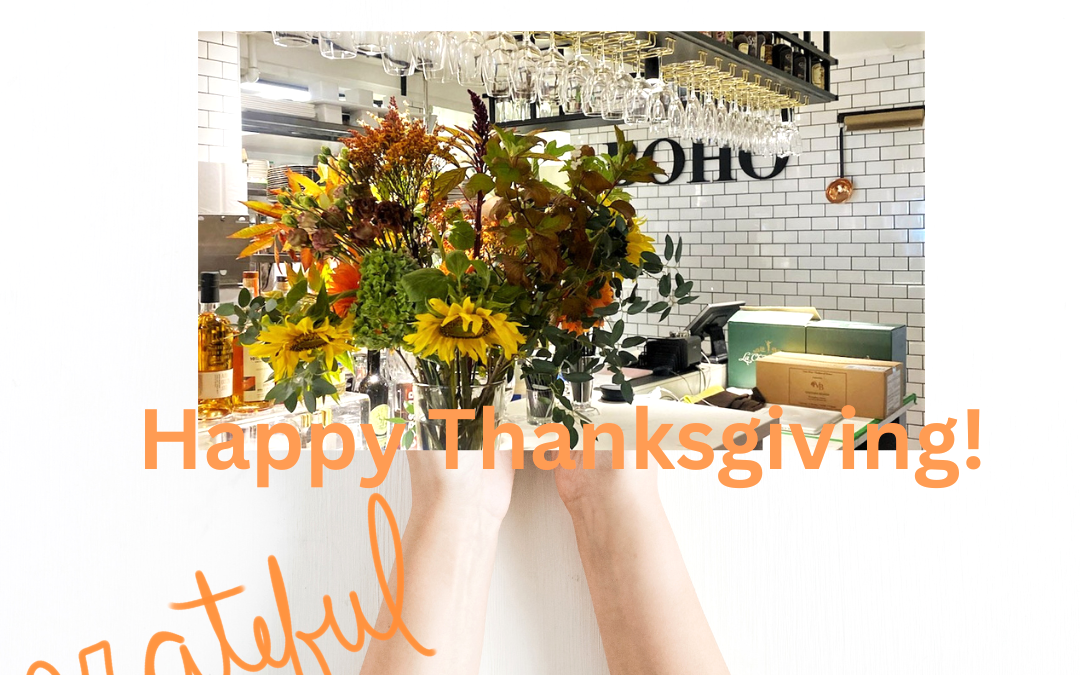 Join us to celebrate Thanksgiving at Boho!